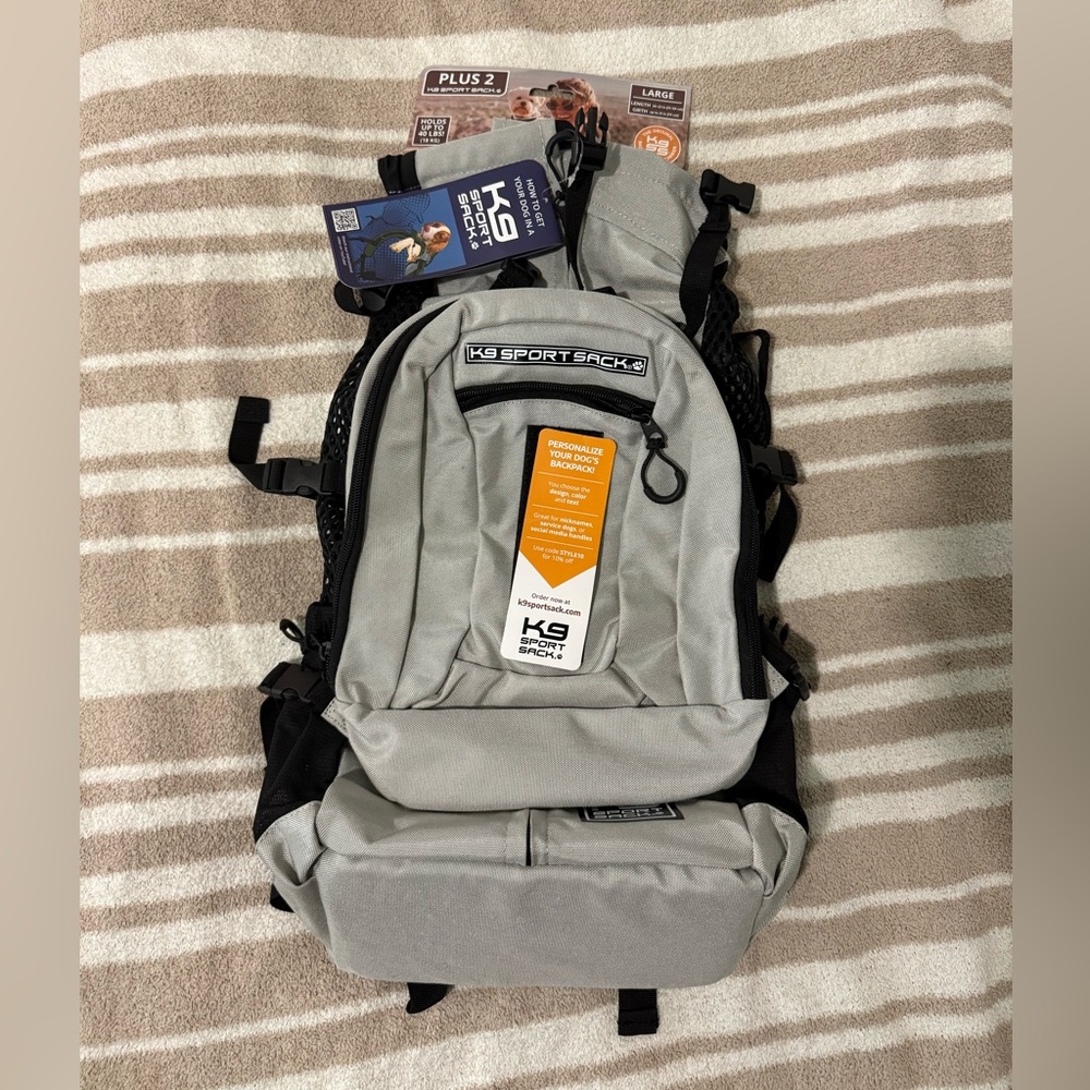 K9 Sport Sack PLUS 2 Backpack LARGE NWT dog carrier